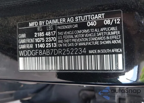 2013 Mercedes-Benz C 300 Luxury 4Matic/Sport 4Matic from USA, damaged, VIN WDDGF8AB7DR252234